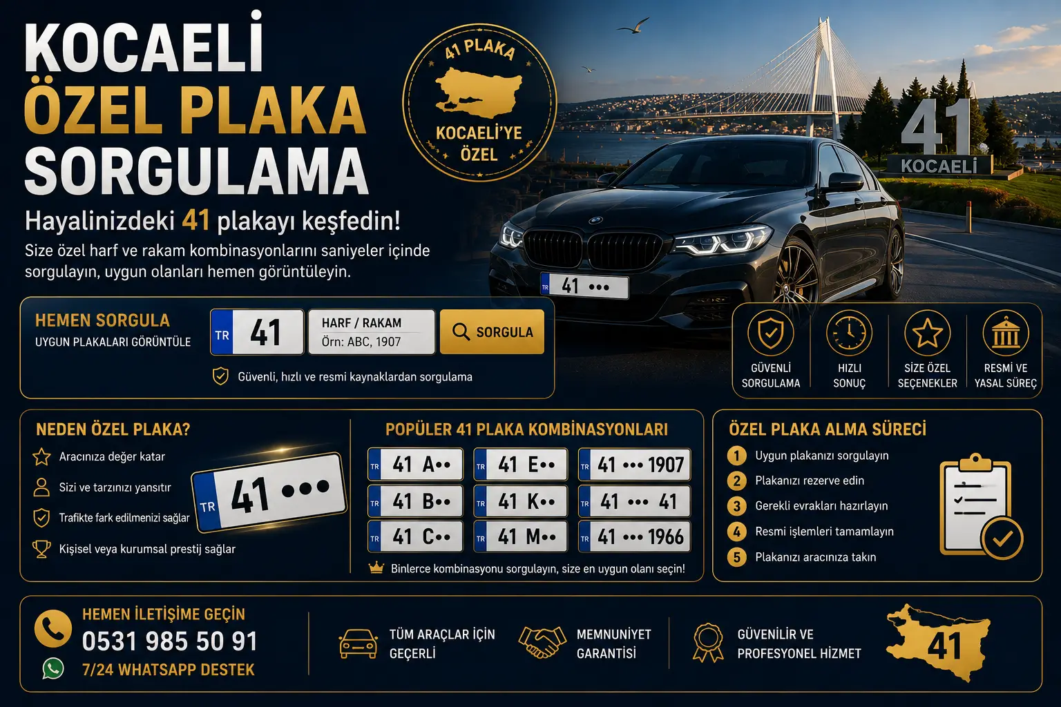 Kocaeli Özel Plaka Sorgulama: Hayalinizdeki 41 Plakayı Keşfedin